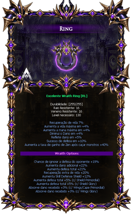 Options do Wraith Ring