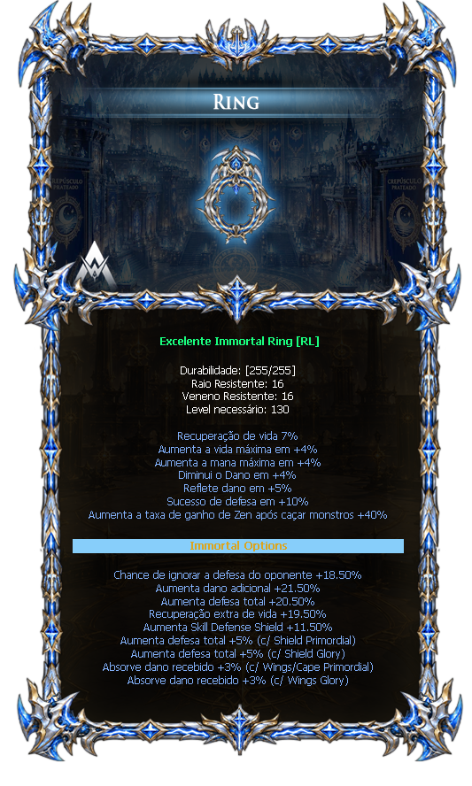 Options do Immortal Ring