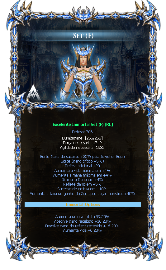 Options do Immortal Set (F)