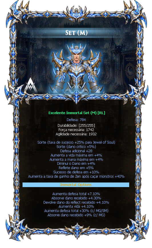 Options do Immortal Set (M)