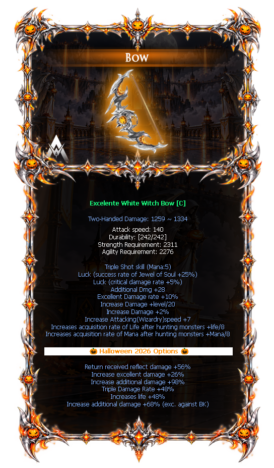 Options do White Witch Bow