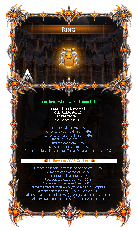 Options do White Warlock Ring